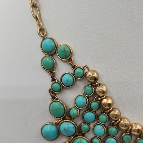 Lucky Brand Gold and Turquoise Necklace - Picture 4 of 13